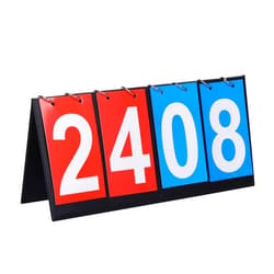 I-MART 4 Digital Portable Table Top Scoreboard, Easy Flip Score Keeper for Basketball Football Tennis Baseball Soccer Ping Pong Volleyball