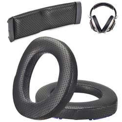 AHG Accessory House Global AHG Premium HD 8XX / HD 800S / HD 800 Ear Pads Cushions and Headband Compatible with Sennheiser HD800 / Sennheiser HD800S and Drop HD 8XX Headphones. Perforated Sheepskin/High-Density Foam/Durable