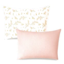 Konssy Muslin Toddler Pillowcase for 13x18 Pillow 2 Pack, 100% Cotton Toddler Pillow Case Cover, Soft & Breathable Travel Babay Kids Pillow Covers with Envelope Closure