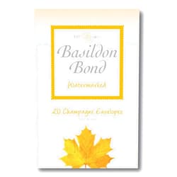 Basildon Bond Luxury Peel and Seal Envelopes 20 Pack for Duke Writing Pad - Champagne, Size 95 x 143mm