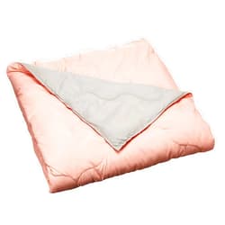 CELINE LINEN Luxury All Season Light Weight Down Alternative Reversible 3-Piece Comforter Set -, Diamond Stitched, Full/Queen, Pink/Gray