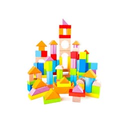 Hape E8247 HAP-E8247 Wonderful Beech Blocks, Multicolor