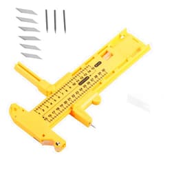 NDNCZDHC Circle Cutter and Compass, Rotary Compass Circle Cutter Paper Cardboard Rubber Leather Art Craft Tool