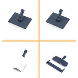 hygger 6-in-1 Cleaning Tools Spring Version Replacement Kit (2 Flat Sponges, Angle Sponge, Razor Scraper) hg816