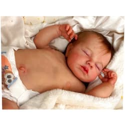 Anano Realistic Baby Dolls Full Body Silicone Waterproof 20 Inch Real Looking Sleeping Reborn Baby Dolls That Look Real Newborn Flexable Soft Whole Body Life Like Baby Girl Doll