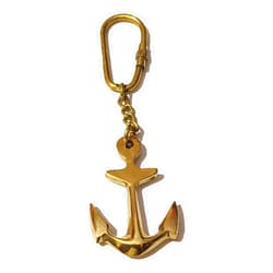 PARIJAT HANDICRAFT Brass Key Chain- Collectible Marine Nautical Key Rings from