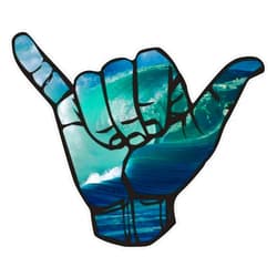 EMC Graphics Shaka Surf Vinyl Waterproof Sticker Decal Car Laptop Wall Window Bumper Sticker 5