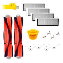 Aoteng Accessory Kit for Xiaomi Mi Robot Roborock E4 S5 S6 E25 E20 E35 s50 s51 Xiaomi Mijia Robotic Vacuum Replacement Parts 10 Pcs Pack of Main Brush & Side Brush & Filter