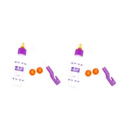 Lixit Nursing Bottle Kits for Puppies, Kittens, Guinea Pigs, Ferrets, Rabbits, Raccoons, Squirrels and Other Pets That Need Hand Feeding (2 Ounce (Pack of 2), Clear)