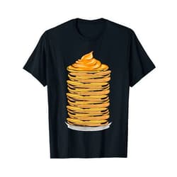 Funny Breakfast Comfort Food Lover Pastry Dessert Delicious Pancake Stacks Breakfast Foods Pancake Maker T-Shirt