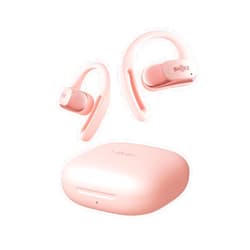 SHOKZ OpenFit Air - Open-Ear Headphones, True Wireless Earbuds, Water Resistant, Secure Earhooks for Daily Use, Pink
