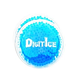 DigitIce LLC Small Round Gel Beads Ice Packs for Hot or Cold Therapy - Reusable Kids’ Pain, Headache, Sinus Relief - Flexible Ice Pack for Tired Eyes & Injuries – Pack of 3