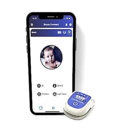 SNUZA PICO 2 New Model -Smart Sleep Monitor with Mobile App - Works Anywhere with or Without Your Phone to Track Breathing Motion, Body Position and Skin Temperature with Real-time alerts