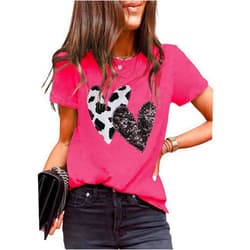 EVALESS Womens Casual Polka Dot Tops Crewneck Short Sleeve T Shirts Fashion Outfits 2025 Spring Summer Shirts