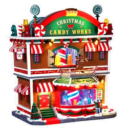 Lemax Christmas Candy Works Village Building Multicolored Resin 1 pk