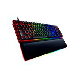 Razer Huntsman V2 Optical Gaming Keyboard: Linear Optical Switches - 8000Hz Polling Rate - Doubleshot PBT Keycaps - Dedicated Media Keys & Dial - Ergonomic Wrist Rest - Snap Tap