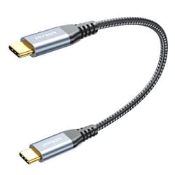 LDLrui Short USB C to USB C Cable Up to 10Gbps Data Transfer - 1FT,LDLrui USB C 3.1 Gen 2 Cable Supports 100W Charging 4K Video Output Monitor, for MacBook Pro, Galaxy S21, iPad Pro, Samsung T7 SSD, and More