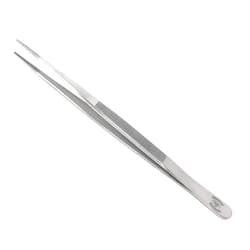 Scientific Labwares High Precision Stainless Steel Lab Tweezers/Forceps with Straight Broad Strong Point (6 in.)