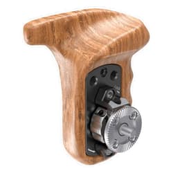 SMALLRIG Left Side Wooden Handle with Rosette for Camera Shoulder Support Rig, (Left Hand)- 1891