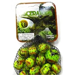 Mega Marbles Triceratops Game Net Set 25 Piece Glass Mega Marbles Toy