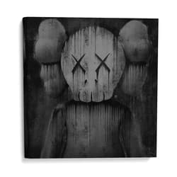 Canvas Lab Canvas Wall Art Decor Companion Solo by the Artist Dry Ink – Size: 16 x 16 in - Art subject: Black and White,Illustrations,Street art