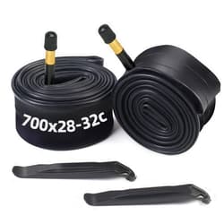 LotFancy 700 x 28C/30C/32C Bike Tubes, 2Pcs 700x28C/700x30C/700x32C (28-622/30-622/32-622) 28 x 1 5/8 x 1 1/4 Tube with 2 Tire Levers