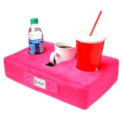 Cup Cozy Pillow (Pink) *As Seen on TV*-The World's Best Cup Holder! Keep Your Drinks Close and Prevent Spills. Use it Anywhere-Couch, Floor, Bed, Man cave, car, RV, Park, Beach and More!