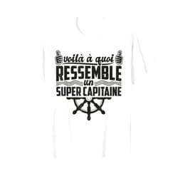 Capitaine cadeaux & dictons fête des pères Mens This is what a super captain motor boats look like T-Shirt