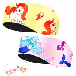 YUHENGLE Swimming Headband Set - 2 Pairs Waterproof Ear Plugs & Adjustable Swim Band, Keeps Water Out for Surfing, Diving, Pool, and Water Activities