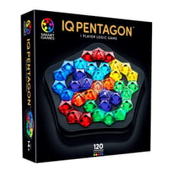 SmartGames IQ Deluxe: Pentagon - The New IQ Series from Featuring 120 Challenges in a Deluxe Travel Case for Ages 14 - Adult