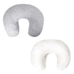 Pro Goleem Nursing Pillow Cover 100% Jersey Cotton 2 Pack Soft Feeding Pillow Slipcover for Breastfeeding Moms Fits Standard Infant Nursing Pillow or Positioner Grey for Boys and Girls