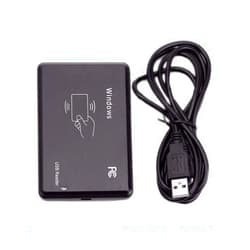 HiLetgo 125Khz EM4100 USB RFID ID Card Reader Swipe Card Reader Plug and Play with Cable First 10 Digit