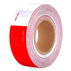 UIOCSSC DOT-C2 Reflective Tape 2 Inch x 30 Feet Red White Conspicuity Safety Reflective Tape Outdoor Waterproof for Vehicles Trailers Boats Signs