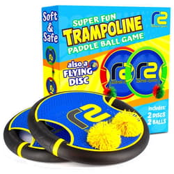 Refresh Sports Fun Bouncy Paddle & Stringy Ball Toss & Catch Game - Easy to Use for Kids All Ages - Soft Foam Design for Safe Play Indoors or Outdoors - Also Works as Flying Disc - Great Gift Idea for Boys & Girls
