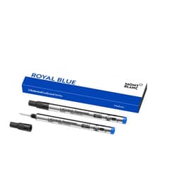 Montblanc Rollerball LeGrand Refills (M) Royal Blue 124503 – Pen Refills for Meisterstück LeGrand Rollerball Pens with a Medium Tip – 2 x Blue Pen Cartridges
