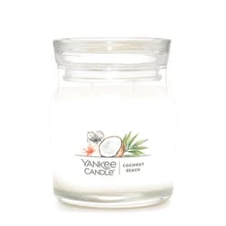 Yankee Candle Coconut Beach Scented, Signature 13oz Medium Jar 2-Wick Candle, Over 35 Hours of Burn Time