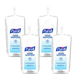PURELL Advanced Hand Sanitizer Refreshing Gel, 1-Liter Flip-Cap Bottle (Pack of 4) - 9683-04