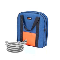 WISEPRO 15 Inch Jumper Cable Bag,Heavy Duty Cable Storage Bag,Water Resistant Cable Organizer Bag for Jumper Cable,EV Charging Cables, Cords and Hoses (15 Inch Blue)