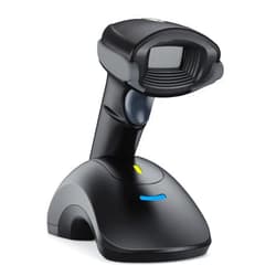 TEEMI Bluetooth QR Barcode Scanner with USB Cradle, Battery Replaceable Feature, Wireless Barcodes Reader Bar Code Scan Gun Handsfree Automatic Screen Scanning, Advanced Data Parsing