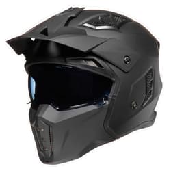 ILM Open Face Motorcycle 3/4 Half Helmet for Men and Women, Vintage Retro Helmet with Visor for Moped ATV Cruiser Scooter DOT Model Z302