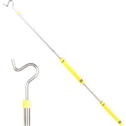 Greeily Clothes Hook Pole, Clothes Hanger Reaching Hook for Hanging Clothes Light and Plants Extendable from 35
