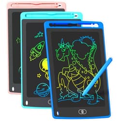 TQU 3 Pack LCD Writing Tablet for Kids, 8.5 Inch Colorful Doodle Board Drawing Tablet, Educational Learning Toys Birthday Gifts for Boys Girls Age 3 4 5 6 7 8