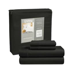 CHATEAU HOME COLLECTION Queen Sheet Set, Egyptian Cotton Sheets Queen Size Set, 16