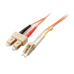 Cable Matters OFNP Plenum Multimode Duplex OM1 Fiber Cable 6.6 Feet / 2m (10Gb, SC to LC, 62.5/125 Fiber Optic Cable, LC to SC Fiber Patch Cable)