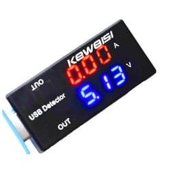Reland Sung USB Charger Doctor Current Voltage Charging Detector Battery Voltmeter Ammeter Red Display