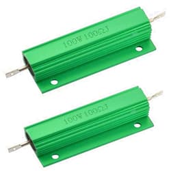 Dahszhi Wirewound Resistor 100 Ohm 100W Aluminum Case Chassis Mounted Resistor - 2pcs