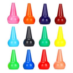 Qyebavge 3D Palm-Grip Finger Paint Crayons - 12 Colors Non-Toxic Paraffin Sticks for Toddlers, Stackable & Easy to Hold - Enhances Color Recognition and Creativity in Children