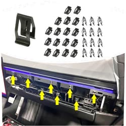 PSLER 30Pcs Dash Trim Clips Car Front Console Metal Retainer Clips Metal Dash Retainer Clips Dashboard Trim Clips Replacement for most Cars