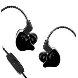 Kinboofi CCZ Melody Wired Headphones, Dynamic Hybrid Dual Driver in Ear Earphones 1BA+1DD HiFi Wired Headphones Musicians IEM Upgrade Deep Bass Suitable for Bass Vocals Pop Folk ACG (with MIC, Black)…