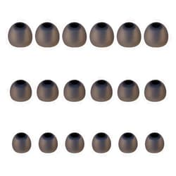 Brandless Earbud Tips Soft Silicone Earbuds Replacement Tips Fit for in-Ear Headphones(inner hole from 3.8mm -4.2mm earphones) 9 Pairs S/M/L,Black